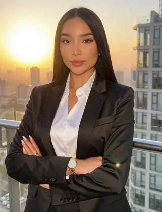 Zoe Montoya en Dubái al atardecer